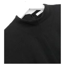 Celine Céline Fall 2017 Robe Noire à Col Montant En Laine Fine -ModeChic Magasin 785075 3