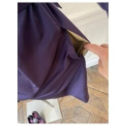 Sublime Robe «  Blue Violet » Chloé Taille 38 Polyester Et Soie Violet -ModeChic Magasin 786157 3