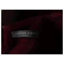 Robe Cape Alexander McQueen En Viscose Bordeaux -ModeChic Magasin 788638 4