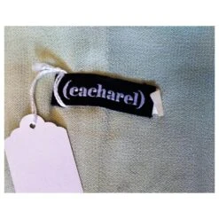 CACHAREL ROBE DRESS PREPPY CREPE TULLE PASTELS T 36/38 Vert Clair -ModeChic Magasin 791406 3