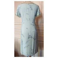 CACHAREL ROBE DRESS PREPPY CREPE TULLE PASTELS T 36/38 Vert Clair -ModeChic Magasin 791406 4