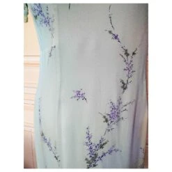 CACHAREL ROBE DRESS PREPPY CREPE TULLE PASTELS T 36/38 Vert Clair -ModeChic Magasin 791406 8