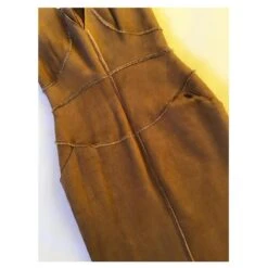 Robe En Peau De Mouton Chanel Marron Beige -ModeChic Magasin 791463 8