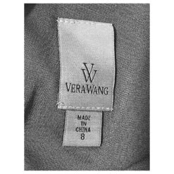 Vera Wang Robe De Bal Drapée En Jersey De Rayonne Bleu -ModeChic Magasin 801728 9