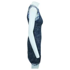 D&G Robe En Tweed Bleu -ModeChic Magasin 804520 4