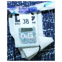 D&G Robe En Tweed Bleu -ModeChic Magasin 804520 6