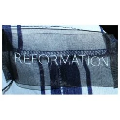 Reformation Robe D'été Longue à Rayures Blanches Et Bleues -ModeChic Magasin 804562 6