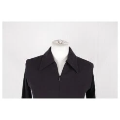 Donna Karan Robe Longue Bleue à Manches Longues Et Fermeture éclair Sur Le Devant Taille 6 12 Donna Karan Robe Longue Bleue à Manches Longues Et Fermeture éclair Sur Le Devant Taille 6 -ModeChic Magasin 804965 4