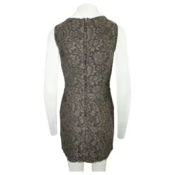 Dolce & Gabbana Robe En Dentelle Marron Foncé -ModeChic Magasin 805254 3