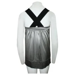 Miu Miu Robe En Soie Argentée Métallisé 9 Miu Miu Robe En Soie Argentée Métallisé -ModeChic Magasin 806524 3