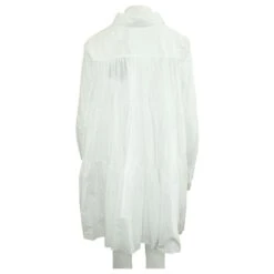 Calvin Klein Robe Chemise Oversizee Blanche -ModeChic Magasin 806532 3