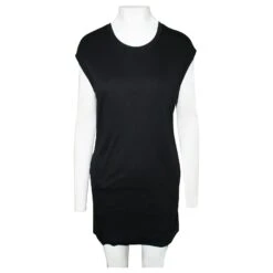 Helmut Lang Robe Courte T-shirt Noire -ModeChic Magasin 806537 2