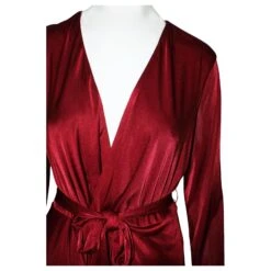 Altuzarra Robe Rouge Vin élégante à Col En V Profond -ModeChic Magasin 806540 5
