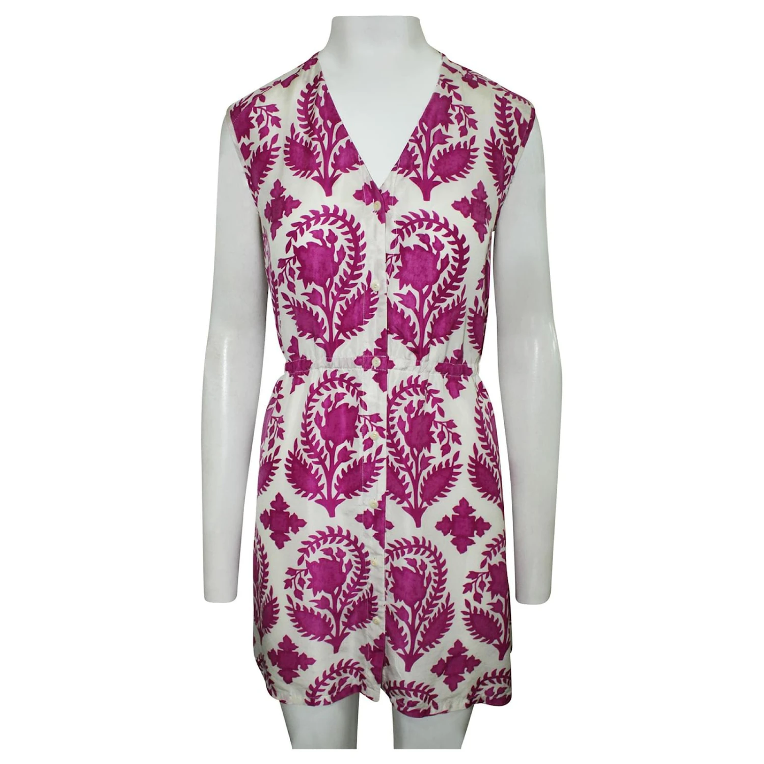 Diane Von Furstenberg Robe Imprimée Fuschia Rose 2 Diane Von Furstenberg Robe Imprimée Fuschia Rose – Image 2