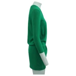 Ba&Sh Robe Verte Avec Décolleté En V -ModeChic Magasin 807240 4