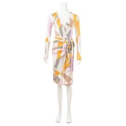 Emilio Pucci Robe Portefeuille Orange -ModeChic Magasin 807263 2