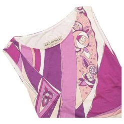 Emilio Pucci Robe En Jersey à Imprimé Cachemire Rose -ModeChic Magasin 807282 4