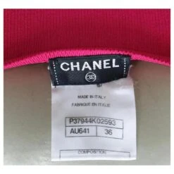 Chanel 2010 Robe Pull Mi-longue En Maille Rose -ModeChic Magasin 807488 8