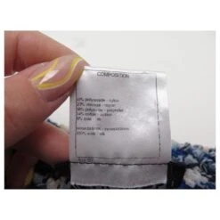 ROBE CHANEL EFFET TRICOTE P50843K06512 40 M TWEED MULTICOLORE KNIT DRESS -ModeChic Magasin 808029 3