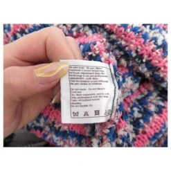 ROBE CHANEL EFFET TRICOTE P50843K06512 40 M TWEED MULTICOLORE KNIT DRESS -ModeChic Magasin 808029 5