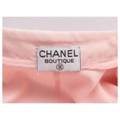 VESTE TAILLEUR + ROBE CHANEL T40 M EN TWEED ROSE PINK JACKET DRESS SUIT -ModeChic Magasin 808090 5