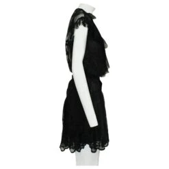 Anna Sui Robe Longueur Genou En Dentelle Noire Avec Robe Intérieure 6 Anna Sui Robe Longueur Genou En Dentelle Noire Avec Robe Intérieure -ModeChic Magasin 808306 3