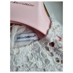 Dolce & Gabbana Robe De Cérémonie Blanc -ModeChic Magasin 809282 4