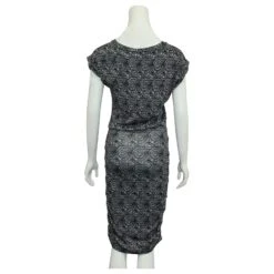 Maje Robe Mi-longue à Mancherons Noir 7 Maje Robe Mi-longue à Mancherons Noir -ModeChic Magasin 809383 3