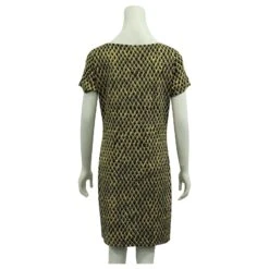 Diane Von Furstenberg Robe à Manches Courtes Annabelle En Noir Et Or -ModeChic Magasin 809712 3