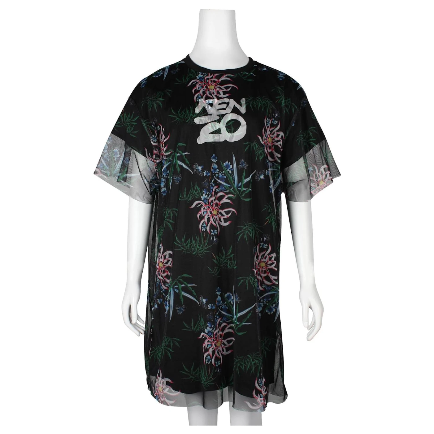 Kenzo Robe T-shirt En Maille Noir 2 Kenzo Robe T-shirt En Maille Noir – Image 2