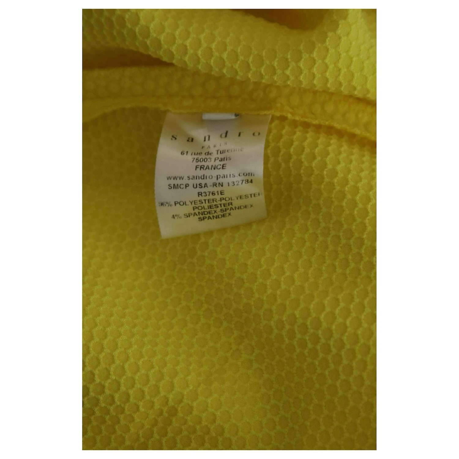 Robe Sandro 36 Jaune 6 Robe Sandro 36 Jaune â Image 6