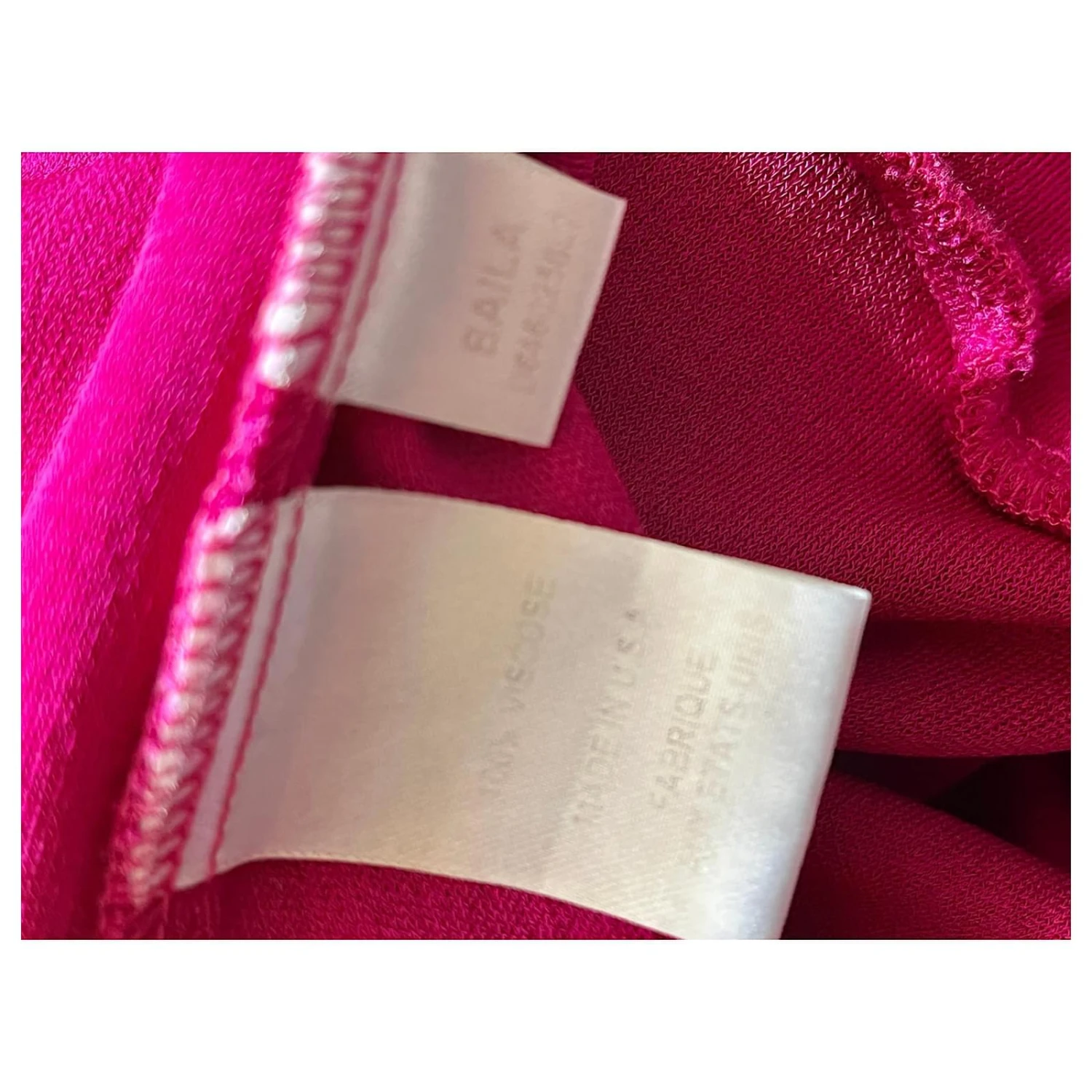 Diane Von Furstenberg DvF Vintage Baila Robe à Volants Rose Fuschia 7 Diane Von Furstenberg DvF Vintage Baila Robe à Volants Rose Fuschia – Image 7