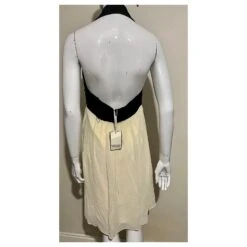 Temperley London Robe Smoking En Soie Noir Crème 9 Temperley London Robe Smoking En Soie Noir Crème -ModeChic Magasin 823487 3