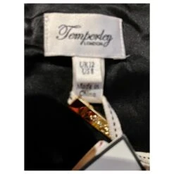 Temperley London Robe Smoking En Soie Noir Crème 12 Temperley London Robe Smoking En Soie Noir Crème -ModeChic Magasin 823487 6