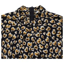 Sandro Paris Mini Robe Fourreau Manches Longues En Viscose Imprimé Floral -ModeChic Magasin 826359 4