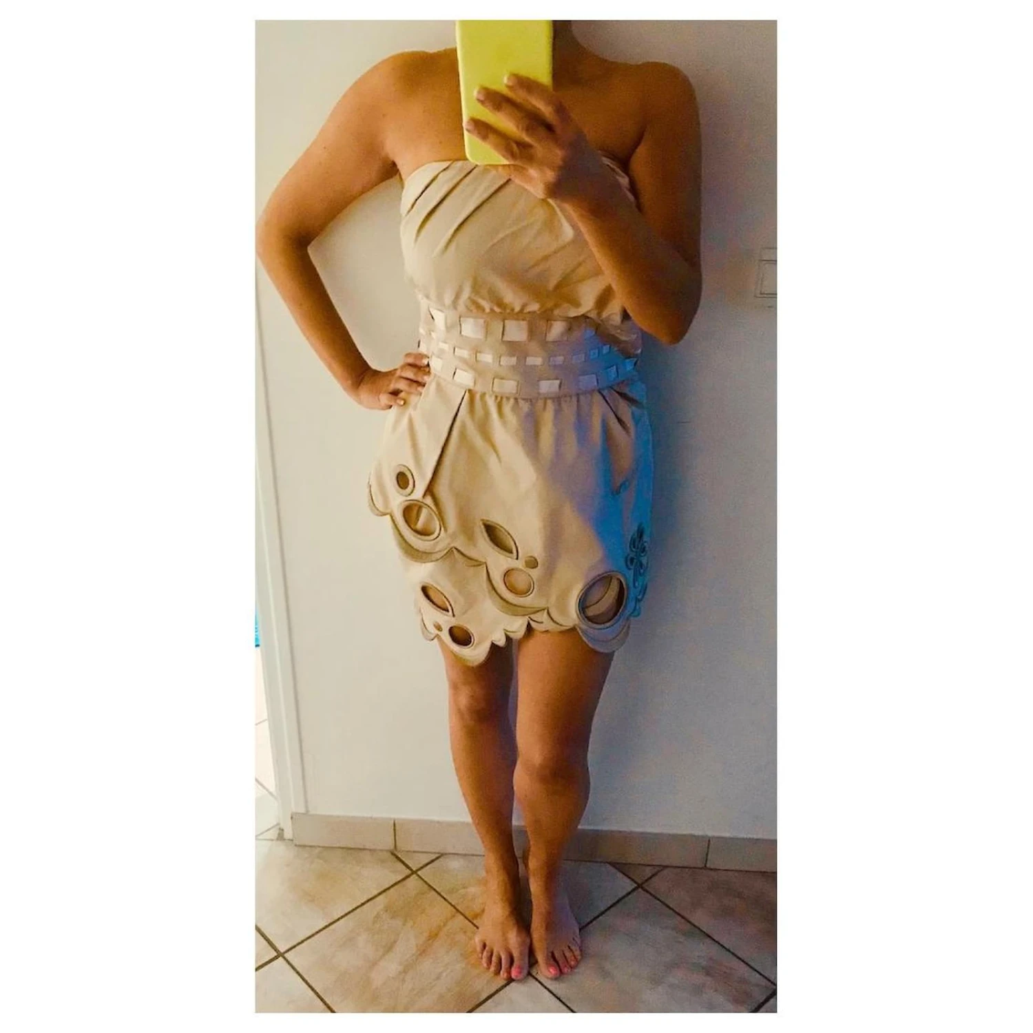 ROBE VICTOR & ROLF Rose Beige 2 ROBE VICTOR & ROLF Rose Beige – Image 2