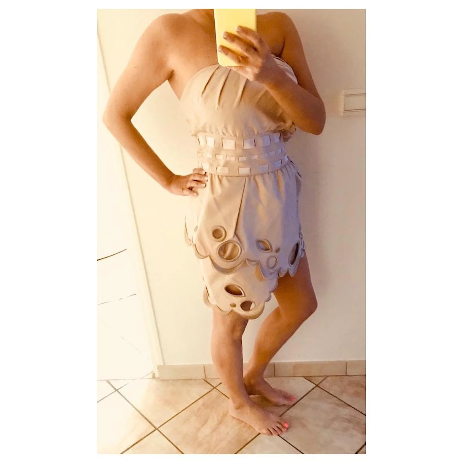 ROBE VICTOR & ROLF Rose Beige 6 ROBE VICTOR & ROLF Rose Beige – Image 6