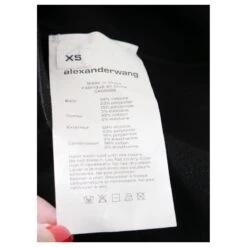 Robe Alexander Wang T Bi-Layer Body Con Noir -ModeChic Magasin 828014 8