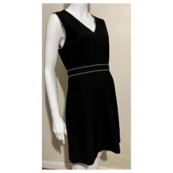 Diane Von Furstenberg Robe DvF Leelou En Crêpe Noir Et Blanc -ModeChic Magasin 830860 2