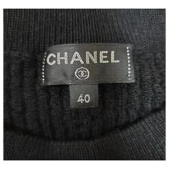 Chanel 2019 Robe En Laine Et Alpaga Noir -ModeChic Magasin 831068 4