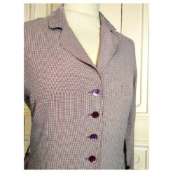 LOLITA LEMPICKA ROBE DRESS TRENDY MINI VICHY 11 BOUTONS CEINTUREE T 36 Rouge -ModeChic Magasin 833315 6