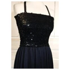 SONIA RYKIEL ROBE DRESS PAMPILLES T 36/38 Noir -ModeChic Magasin 833316 3