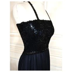 SONIA RYKIEL ROBE DRESS PAMPILLES T 36/38 Noir -ModeChic Magasin 833316 9