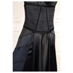 AMANDA WAKELEY ROBE DRESS CREATRICE CORSETEE SOIE T UK 12 OU T 38/40 Noir -ModeChic Magasin 833320 6