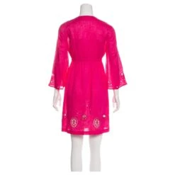 Diane Von Furstenberg Robe En Lin DvF Kleio Rose -ModeChic Magasin 834712 3