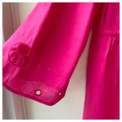 Diane Von Furstenberg Robe En Lin DvF Kleio Rose -ModeChic Magasin 834712 6