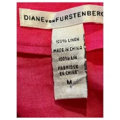 Diane Von Furstenberg Robe En Lin DvF Kleio Rose -ModeChic Magasin 834712 7