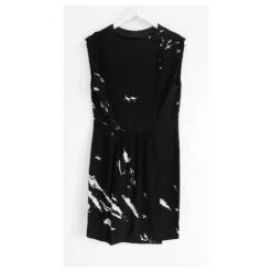 Miu Miu Printemps 2013 Robe De Thé à Imprimé Tie-dye Noir -ModeChic Magasin 835096 4