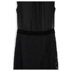 Dolce & Gabbana - Robe Mi-longue Noire En Dentelle Transparente Et Sans Manches -ModeChic Magasin 841082 3