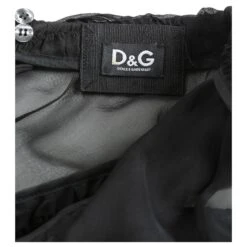 Dolce & Gabbana - Robe Mi-longue Noire En Dentelle Transparente Et Sans Manches -ModeChic Magasin 841082 4